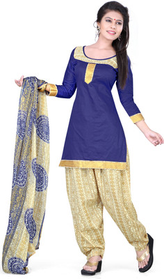 

Khushali Cotton Self Design Salwar Suit Dupatta Material(Un-stitched), Beige;blue;multicolor;white