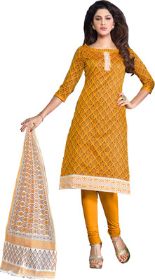 

Khushali Chanderi Self Design Salwar Suit Dupatta Material(Un-stitched), Multicolor;yellow
