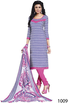 

Sunaina Crepe Printed Salwar Suit Dupatta Material(Un-stitched), Multicolor
