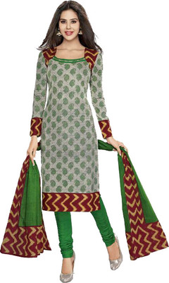 

Priyanshi New Cotton Printed Dress/Top Material(Un-stitched, Multicolor