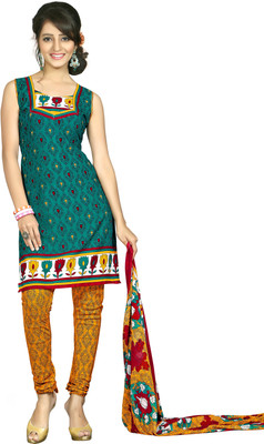 

Jiya Crepe Printed Salwar Suit Dupatta Material(Un-stitched), Green;multicolor;yellow