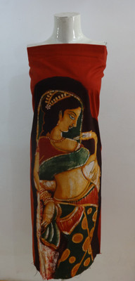 

BINDU Cotton Printed Multi-purpose Fabric(Un-stitched), Maroon