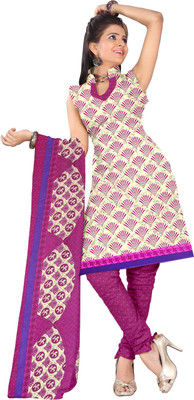 

Jiya Crepe Self Design, Printed Salwar Suit Dupatta Material(Un-stitched), Beige;pink