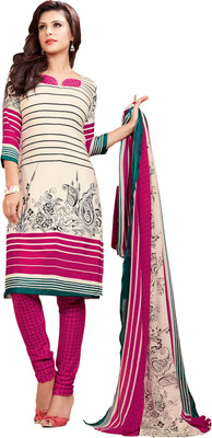 

Khushali Silk Self Design, Printed Salwar Suit Dupatta Material(Un-stitched), Beige;multicolor;pink