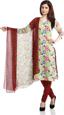 

PinkShink Cotton Printed Salwar Suit Dupatta Material(Un-stitched), Multicolor