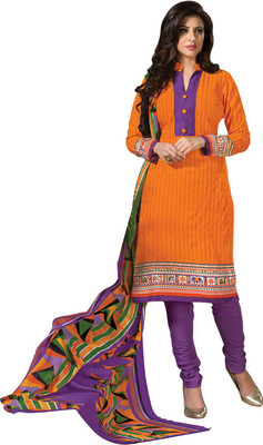 

Royalisha Cotton Printed Salwar Suit Dupatta Material(Un-stitched), Royalisha-multicolour