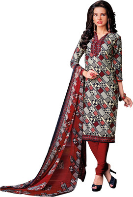

Khushali Crepe Self Design, Printed Salwar Suit Dupatta Material(Un-stitched), Multicolor;red