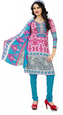 

Women Latest Fancy Designer Salwar Suit Georgette Printed Salwar Suit Dupatta Material(Un-stitched), Multicolor