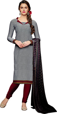 

Khushali Crepe Self Design, Printed Salwar Suit Dupatta Material(Un-stitched), Black;maroon;multicolor;white