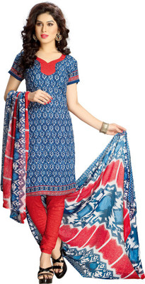 

Parishi Fashion Georgette Floral Print Dress/Top Material(Un-stitched), Multi-color