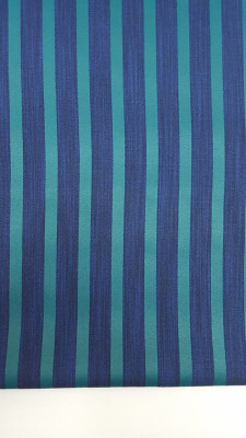 

kumar Cotton Polyester Blend Striped Shirt Fabric(Un-stitched), Blue