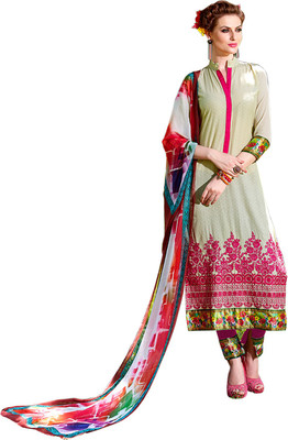

V And V Shop Cotton Printed Salwar Suit Dupatta Material(Un-stitched), Gray