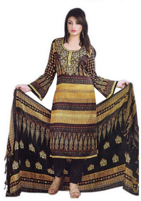 

Unique Creation Pashmina Printed Salwar Suit Dupatta Material(Un-stitched), Multicolor