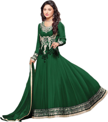 

Chatri Fashions Straight Gown(Dark Green