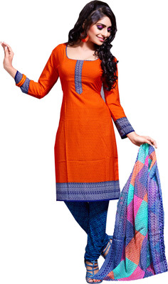 

Khushali Crepe Self Design, Printed Salwar Suit Dupatta Material(Un-stitched), Blue;multicolor;orange