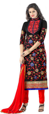 

Shree Vardhman Georgette Self Design Semi-stitched Salwar Suit Dupatta Material, Multicolor