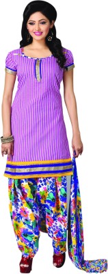 

Khushali Chanderi Self Design Salwar Suit Dupatta Material(Un-stitched), Multicolor;purple