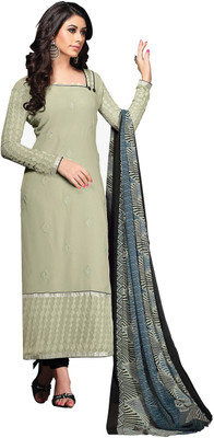 

Khushali Georgette Self Design, Embroidered Salwar Suit Dupatta Material(Un-stitched), Beige;black;multicolor