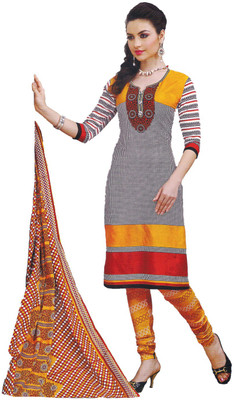 

Indian Wear Online Georgette Embroidered Semi-stitched Salwar Suit Dupatta Material, Multicolor
