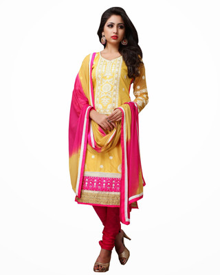 

Morli Cotton Self Design Salwar Suit Dupatta Material(Un-stitched), Yellow