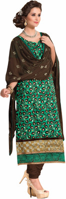

Morli Cotton Self Design Salwar Suit Dupatta Material(Un-stitched), Green
