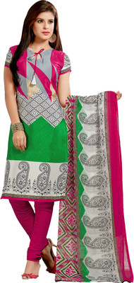 

Khushali Silk Self Design, Printed Salwar Suit Dupatta Material(Un-stitched), Green;multicolor;pink;white