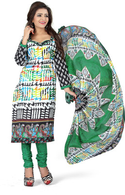 

Trendz Apparels Cotton Printed Salwar Suit Dupatta Material(Un-stitched), Multicolor