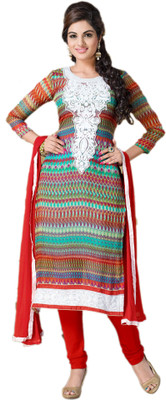 

Khushali Georgette Printed Salwar Suit Dupatta Material(Un-stitched), Yellow