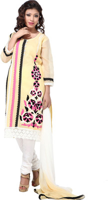 Aapno Rajasthan Cotton Printed Semi-stitched Salwar Suit Dupatta Material available at flipkart for Rs.2699