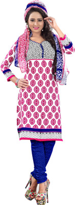 

Khushali Crepe Self Design, Printed Salwar Suit Dupatta Material(Un-stitched), Blue;multicolor;pink;white