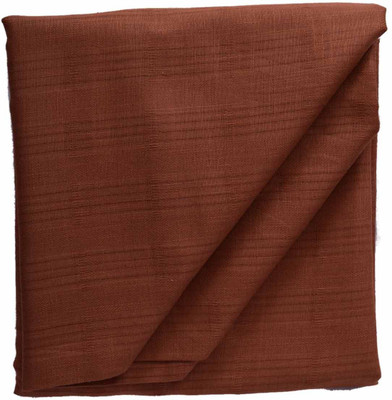 

British Terminal Cotton Solid Shirt Fabric(Un-stitched), Brown