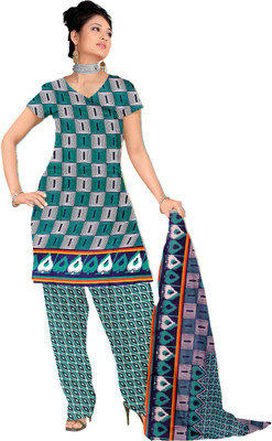 

Khushali Cotton Self Design, Printed Salwar Suit Dupatta Material(Un-stitched), Multicolor