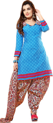 

Khushali Crepe Self Design, Printed Salwar Suit Dupatta Material(Un-stitched), Light blue;multicolor