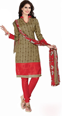 

Khushali Silk Self Design, Printed Salwar Suit Dupatta Material(Un-stitched), Beige;multicolor;pink