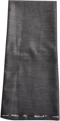 

Weavedeal Cotton Polyester Blend Solid Trouser Fabric(Un-stitched), Black