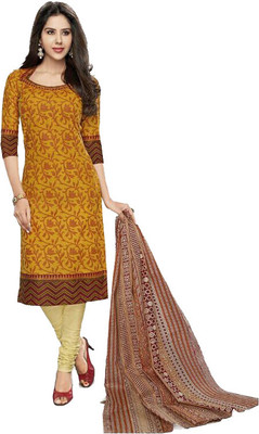 

Priyanshi New Cotton Printed Dress/Top Material(Un-stitched), Multicolor