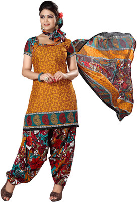 

Kanheyas Cotton Printed Salwar Suit Dupatta Material(Un-stitched), Multicolor