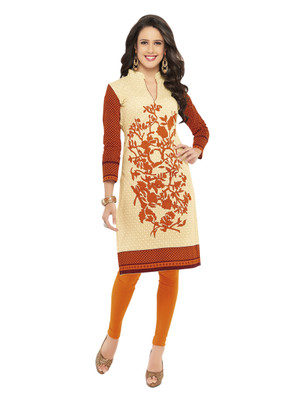 

Hrinkar Cotton Printed Kurti Fabric(Un-stitched), Multicolor