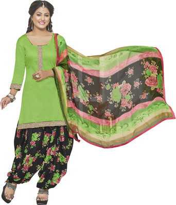 

Khushali Cotton Self Design, Embellished Salwar Suit Dupatta Material(Un-stitched), Black;light green;multicolor