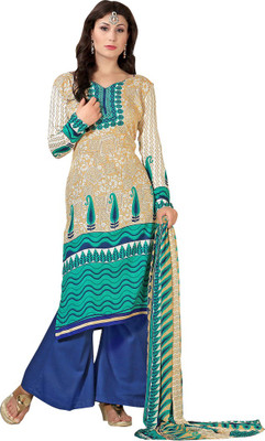 

Araja Cotton Printed Salwar Suit Dupatta Material(Un-stitched), Blue