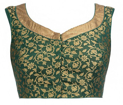 

Shreeji Fashion Jacquard Printed Blouse Material(Un-stitched), Green