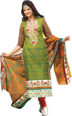 

Aashvi Creation Cotton Printed Salwar Suit Dupatta Material(Un-stitched), Multicolor
