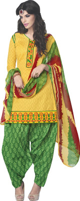

Jiya Jacquard Self Design, Embroidered Salwar Suit Dupatta Material(Un-stitched), Green;multicolor;yellow