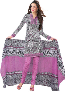 

Pshopee Synthetic Printed Salwar Suit Dupatta Material(Un-stitched), Grey
