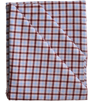BRITISH TERMINAL Cotton Blend Checkered Shirt Fabric