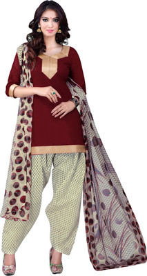 

Khushali Cotton Self Design, Printed Salwar Suit Dupatta Material(Un-stitched), Beige;black;maroon;multicolor