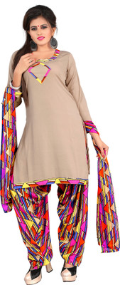 

Kanheyas Crepe Printed Salwar Suit Dupatta Material(Un-stitched), Multicolor