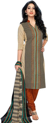 

Iza Cotton Printed Salwar Suit Dupatta Material(Un-stitched), Multicolor