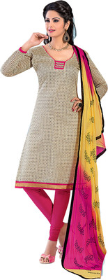 

Jiya Chanderi Self Design Salwar Suit Dupatta Material(Un-stitched), Beige;pink;yellow