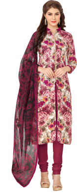 

Jiya Silk Self Design, Embroidered Salwar Suit Dupatta Material(Un-stitched), Maroon;multicolor